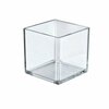 Azar Displays 5'' Deluxe Clear Acrylic Square Cube Bin for Counter, 2PK 556305-GS-2PK